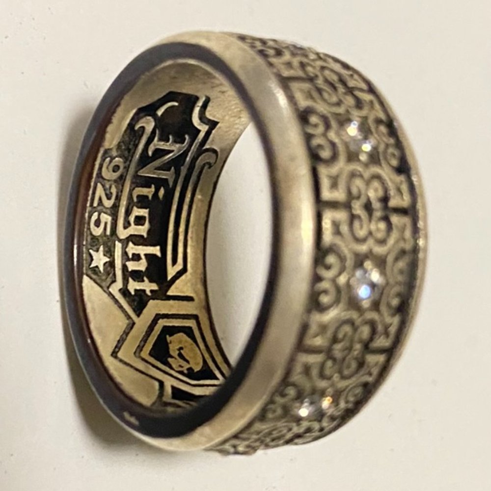 Sterling Silver .925  Handcrafted in the USA NightRider Jewelry DREXTYN BAND